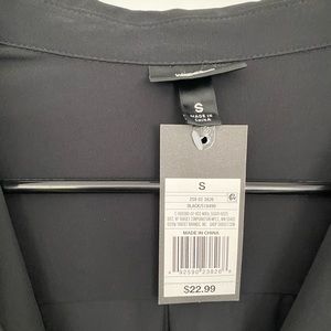 Women’s Missimo Black dress shirt. New w/tags S